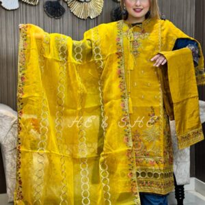 Soft Organza Full Stitched Superhit Party Dress