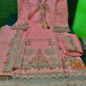 Soft Organza Full Stitched Superhit Party Dress