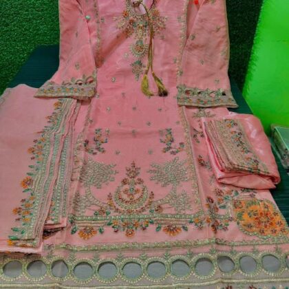 Soft Organza Full Stitched Superhit Party Dress