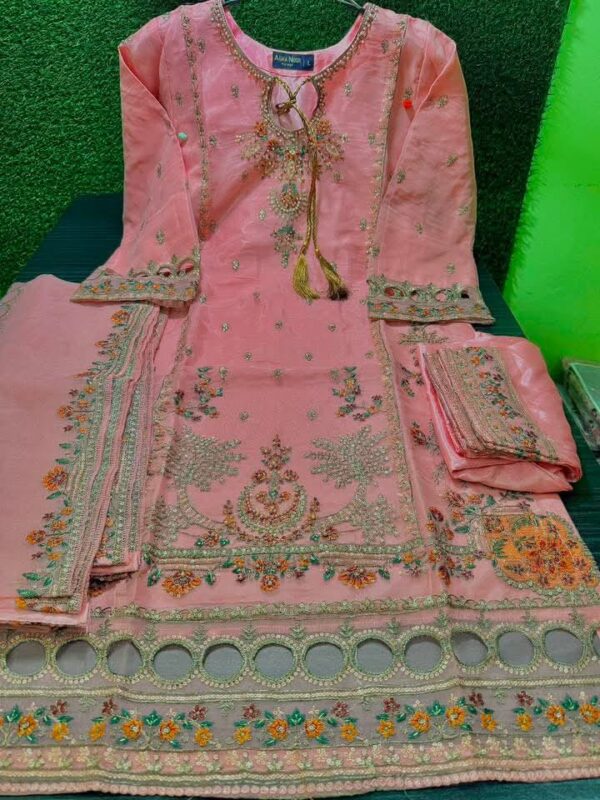 Soft Organza Full Stitched Superhit Party Dress
