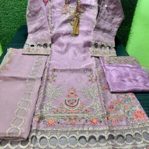 Soft Organza Full Stitched Superhit Party Dress