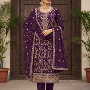 Unstitched Luxury Chiffon Party Dress